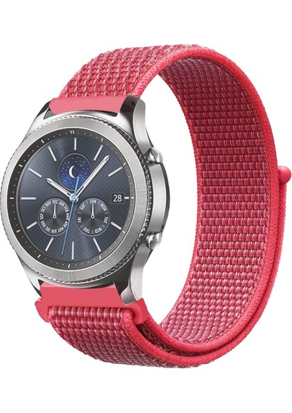 Samsung Watch 22MM Krd3 Hasır Kordon Gül Pembe