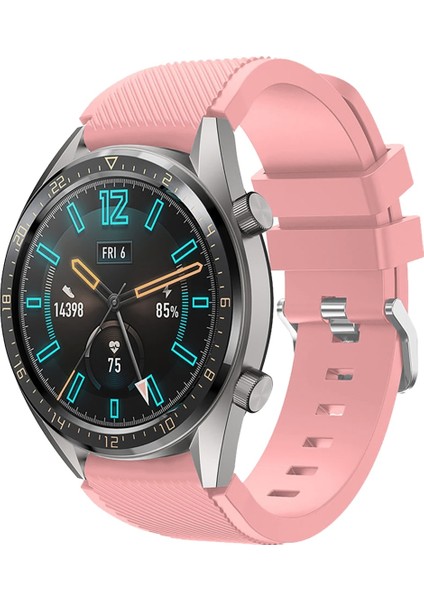 Samsung Watch 22MM Krd2 Frontier Silikon Kordon Pembe