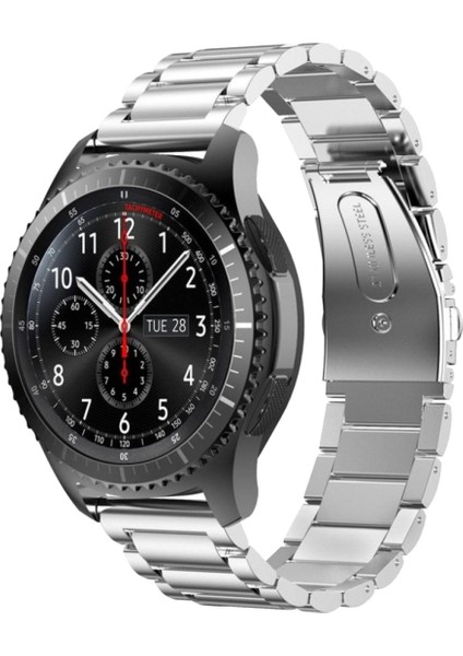 Huawei Watch 20MM Krd5 Klasik Metal Kordon Gümüş