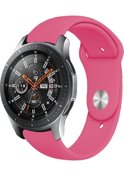 Huawei Watch 22MM KRD19 Classic Silikon Kordon Fuşya