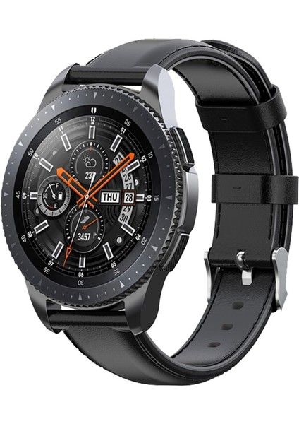 Samsung Watch 22MM KRD10 Deri Kordon Siyah