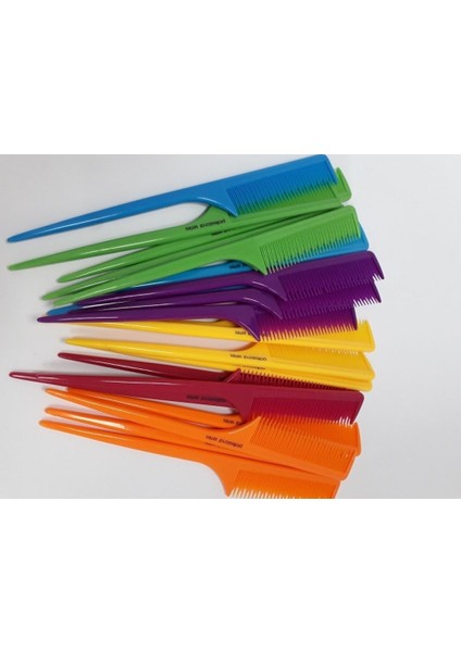 Renkli Krepe Tarağı 20 Li