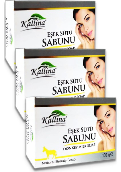 Kallina Eşek Sütü Sabunu 100 gr 3 Adet