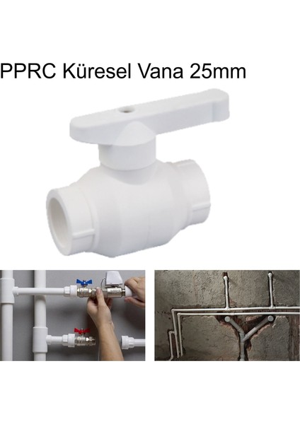 Küresel Vana 25MM Yapıştırma