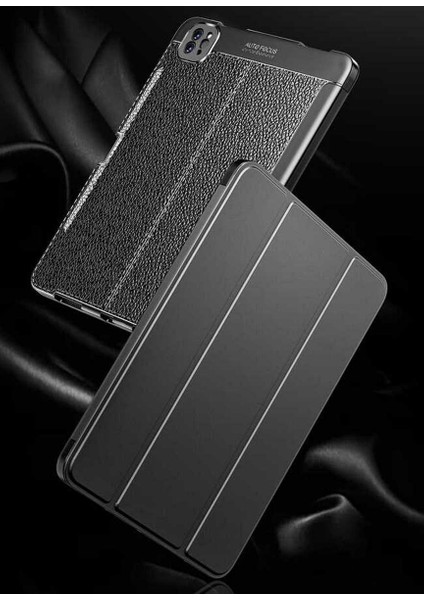Apple iPad Pro 11 2020 Kılıf 360 Tam Koruma Kapaklı Uyku Modlu Stand Özellikli Wlons Tablet Kılıf Siyah