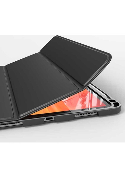 Apple iPad Air 10.9 2020 Kılıf 360 Tam Koruma Kapaklı Uyku Modlu Stand Özellikli Wlons Tablet Kılıf Yeşil