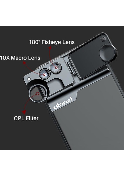 U-Lens Apple iPhone 11 Çoklu Profesyonel Lens Siyah modelleri