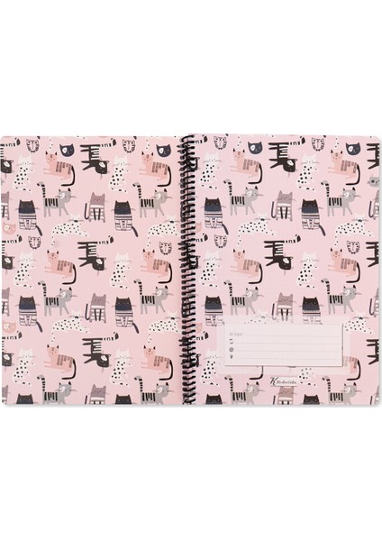 A4 Kareli Defter Animal Friends Kediler