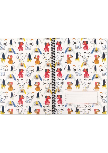 A4 Kareli Defter Animal Friends Köpekler