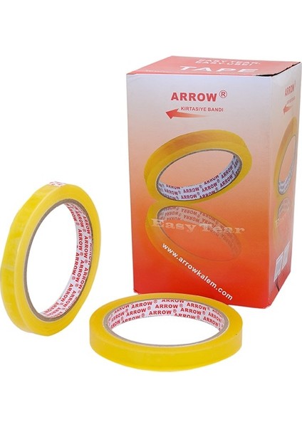 Pp Kırtasiye Bandı 12 mm x 66 M 12'li