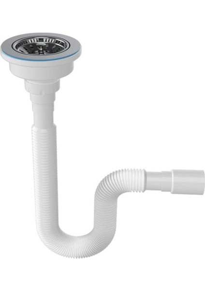 Büyük Ağızlı Körüklü Lavabo Sifonu