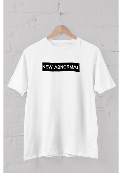 New Abnormal Baskılı Bisiklet Yaka Erkek Tişört