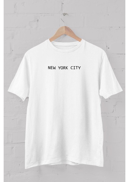 New_york_cıty Baskılı Bisiklet Yaka Erkek Tişört fiyatları