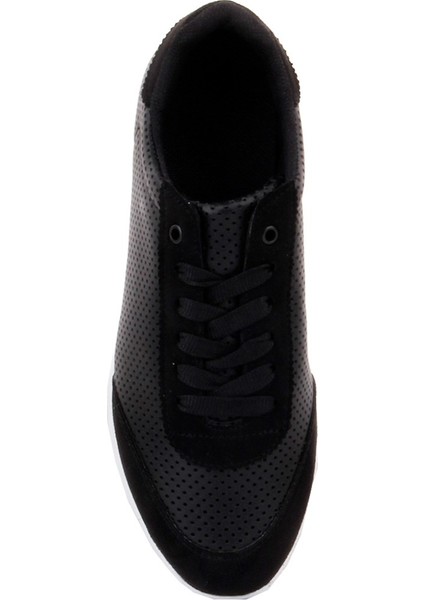 Moxee - Siyah Renk Bağcıklı Kadın Sneaker