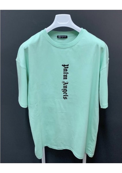 Palm Angels Sırt Göğüs Baskılı Bol Kesim Pamuk Oversize Erkek Tşört