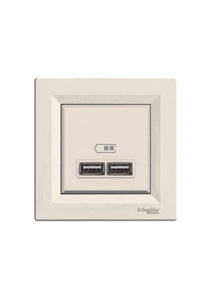 EPH2700223 Asfora Krem 2.1A 2li USB Priz