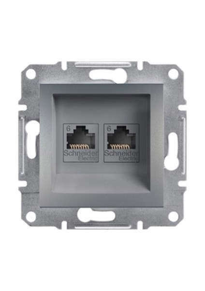 EPH4800162 Asfora Çelik 2XRJ45 Cat 6 Utp