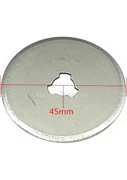 45MM Yuvarlak Bıçak Rulet, Döner Disk Elişi Hobi Patchwork Kumaş Karton Kesici 10 Adet Yedek Bıçağı