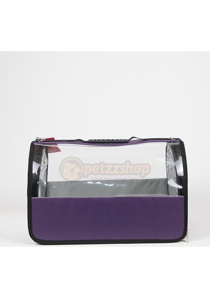 Şeffaf Flybag Pet Taşıma Çantası Mürdüm 26X43X27H cm fiyatları