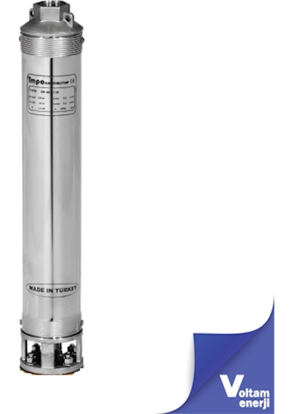 4 inç Sk 404/44 Technoplast Başlıklı 5,5Hp Dalgıç Pompa