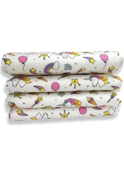 Bebek Çocuk Beşik Kenar Koruma 60X120 Beşik Için (4 Parça) Bariyer Bumper Unicorn Desen fırsatları