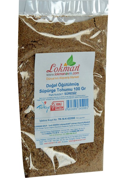 Doğal Öğütülmüş Süpürge Tohumu 100 gr Paket