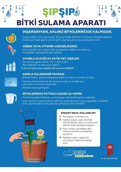 Şıp Şıp Bitki Sulama Aparatı 4'lü Paket fiyatları