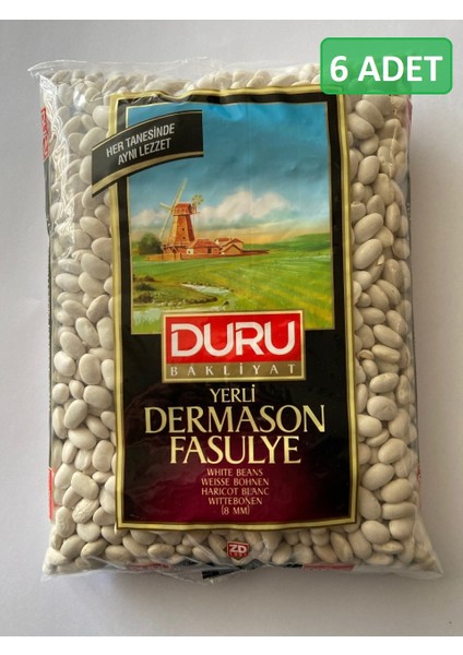 Yerli Dermason Fasulye 8 mm 6 x 1000 gr