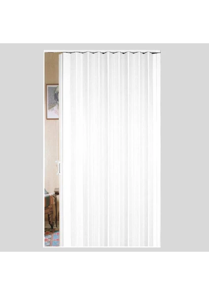 Pvc Katlanabilir Beyaz Akordiyon Kapı 100 x 200 cm