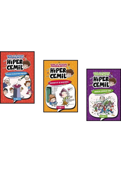 Komik ve Heyecanlı Maceralarıyla Hiper Cemil 3 Roman Set - Mustafa Kemal Çelik