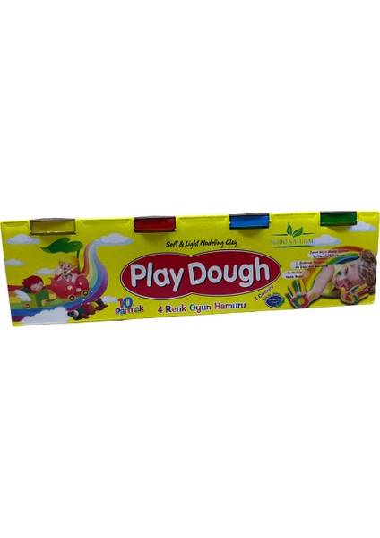 Play Dough 4 Renk, Orta Boy Oyun Hamuru