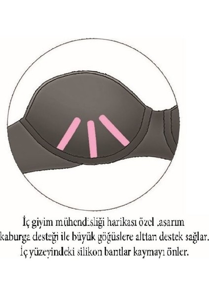 Kadın İnce Süngerli Straplez Ten Sütyen 4063 fiyatları