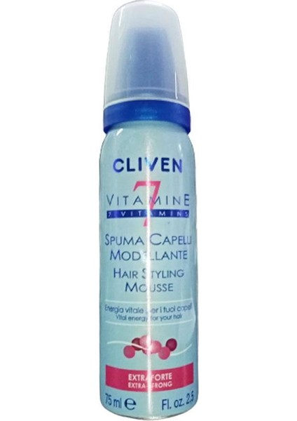 Natura 7 Vitaminli Extra Strong Saç Şekillendirici Köpük 75 ml
