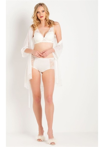 4289 Askısı Dantelli Süngerli Sütyen - Ekru fırsatları