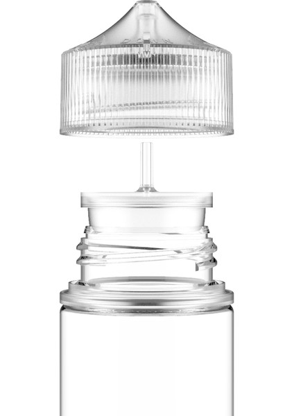 50 ml V3 Pet Unıcorn Şişe Şeffaf Kapaklı Şeffaf Şişe 100 Adet