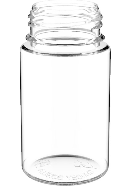 50 ml V3 Pet Unıcorn Şişe Şeffaf Kapaklı Şeffaf Şişe 100 Adet