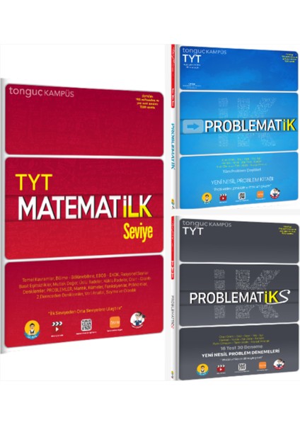 Kampüs TYT Matematilk Seviye Soru Bankası & TYT Problematiks & TYT Problematik