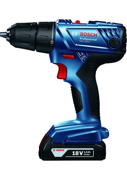 GSR 180-LI Professional 2x2.0Ah Çift Akülü Vidalama Makinesi + 23 Parça Set