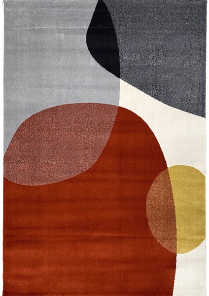 Halı Evrim GR315 Turuncu/Krem 80x300 cm Modern Halı