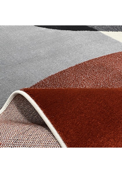 Halı Evrim GR315 Turuncu/Krem 80x300 cm Modern Halı modelleri