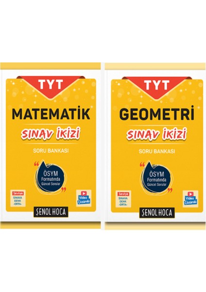 Şenol Hoca TYT Matematik & TYT Geometri Sınav İkizi Soru Bankası