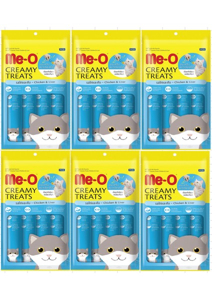 Me-O Me O Kedi Ödül 6 Paket 60 gr Tavuk Ciğer