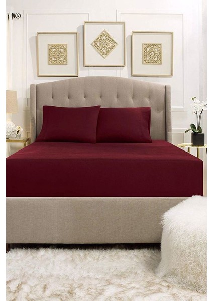 90X190CM Tek Kişilik Lastikli Çarşaf Seti %100 Pamuklu