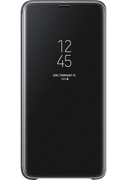 Apple iPhone 11 Pro Uyumlu Clear View Aynalı Kapaklı Kılıf Siyah