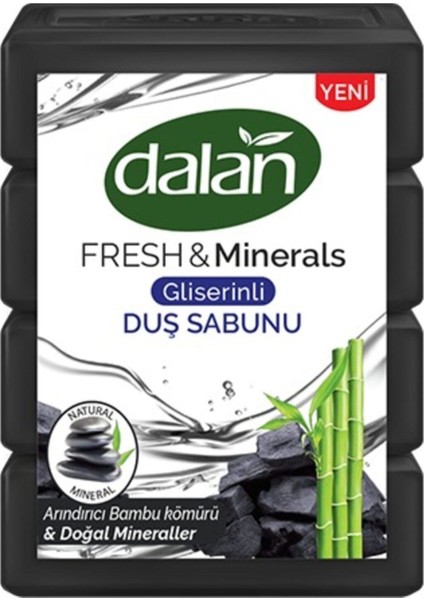 Fresh And Minerals Bambu Kömürü Duş Sabunu 600 gr 2 Paket