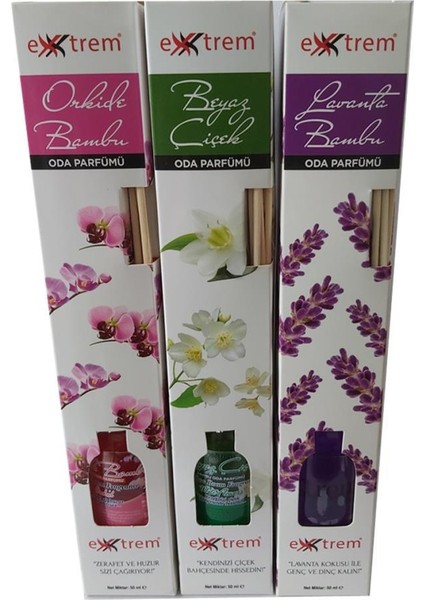 Bambu Çubuklu Oda Kokusu 3 x 50 ml Karma