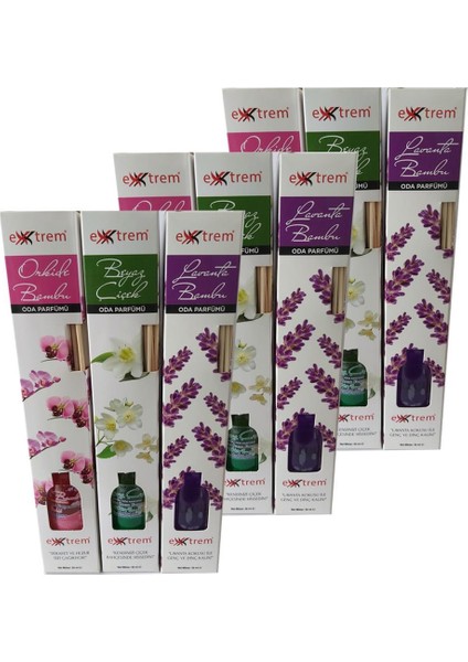 Bambu Çubuklu Oda Kokusu 9 x 50 ml Karma