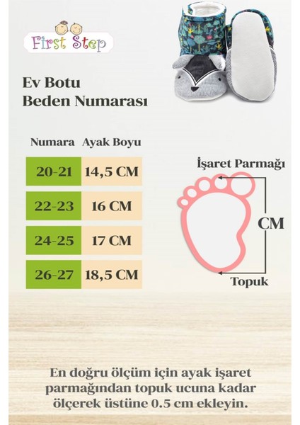 First Step Mint Yeşili Deniz Kabuklu Dijital Baskılı Ev BOTU-F-825