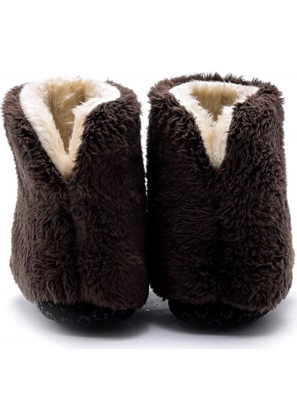 Panda Nakışlı Kürklü Kahverengi Ev BOTU-F-825 fiyatları