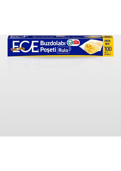 Buzdolabı Poşeti Orta Boy 100'lü x 5